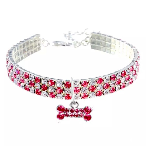 Miss Glam Co. Other - Pink Glam Dog Necklace